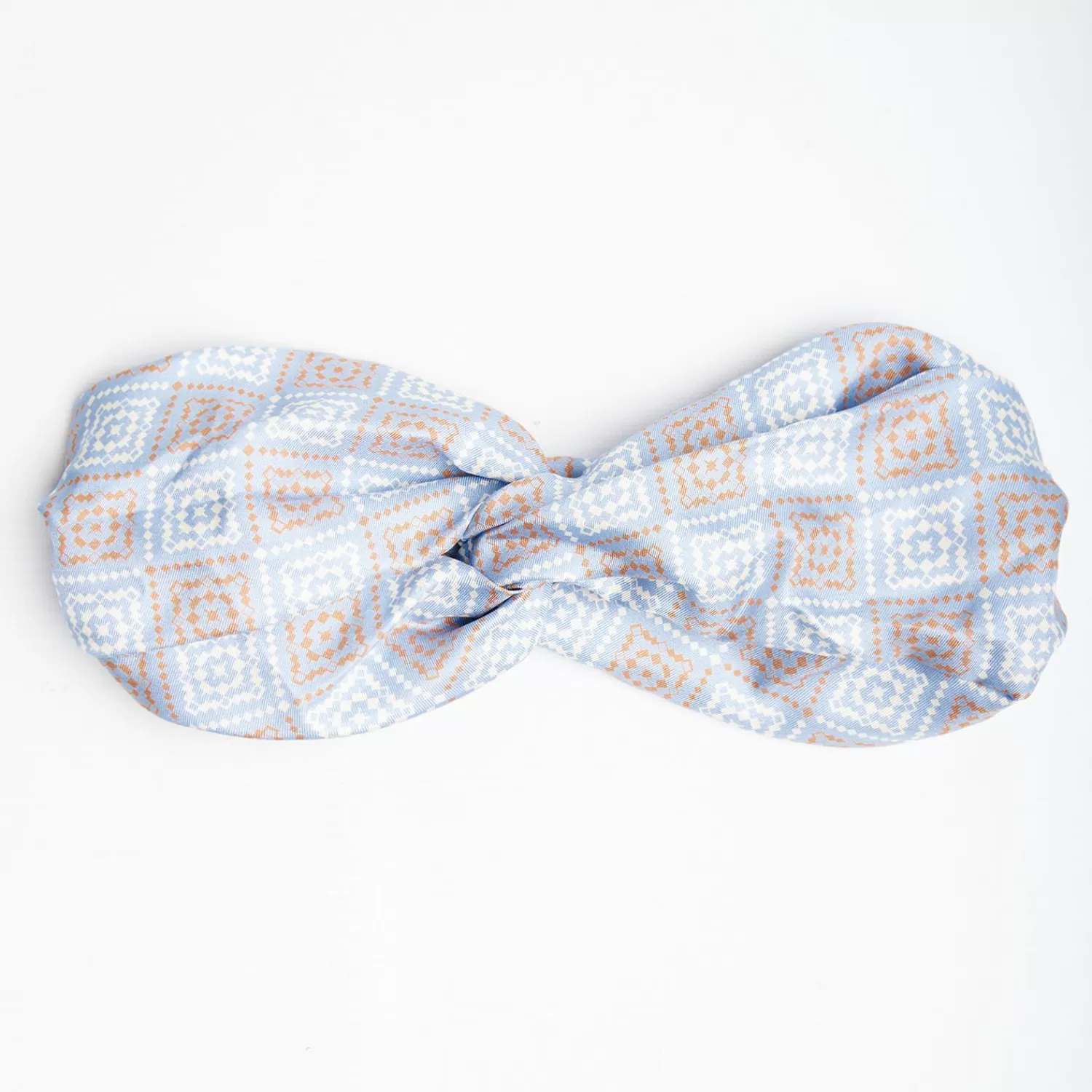 Light Blue Headscarf Twist - Archivio Pattern>E.Marinella Online