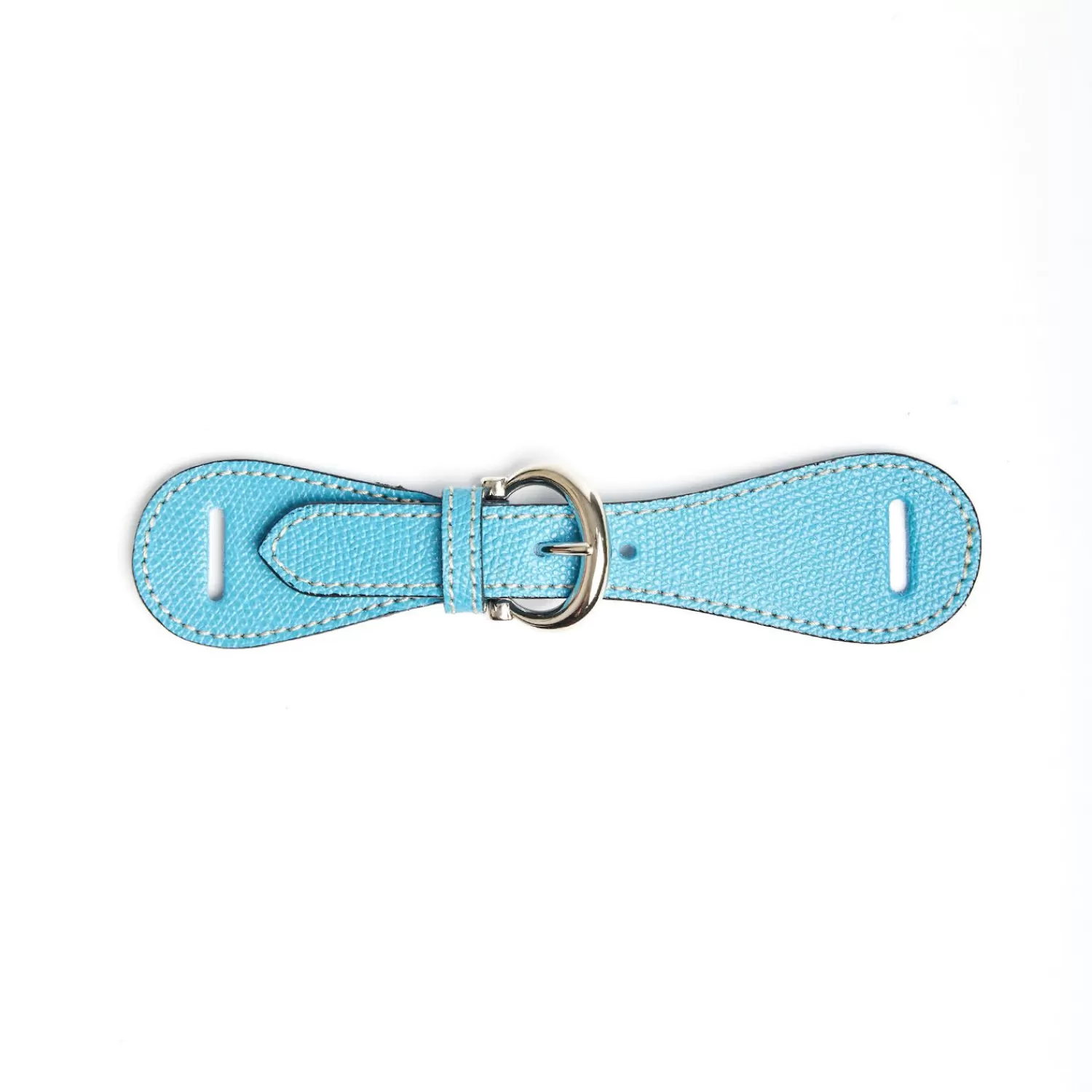 Light Blue Leather Scarf-Buckle>E.Marinella Cheap