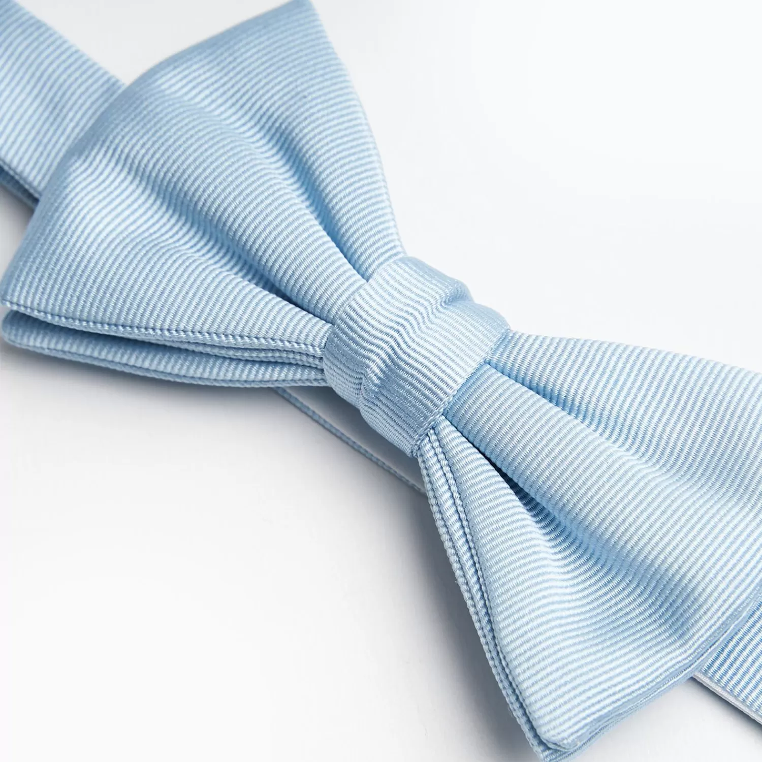 Light Blue Pre-Knotted Silk Bowtie - Solid Color>E.Marinella Shop
