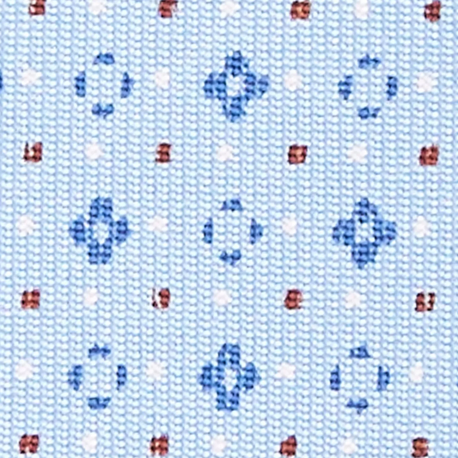 Light Blue Sartorial Classic Silk Tie - Small Flower Pattern>E.Marinella Flash Sale