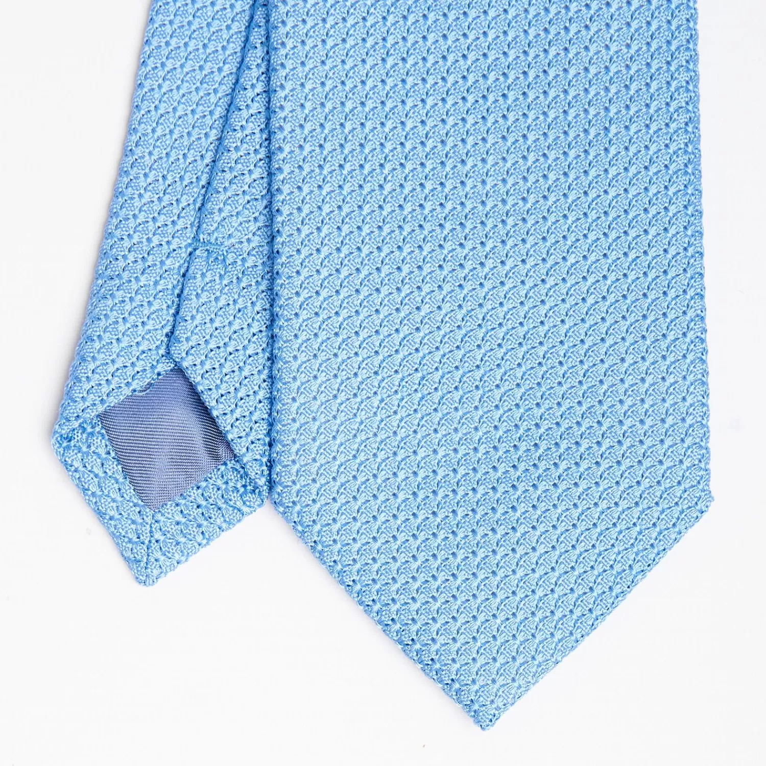 Light Blue Sartorial Granadine Silk Tie>E.Marinella Online