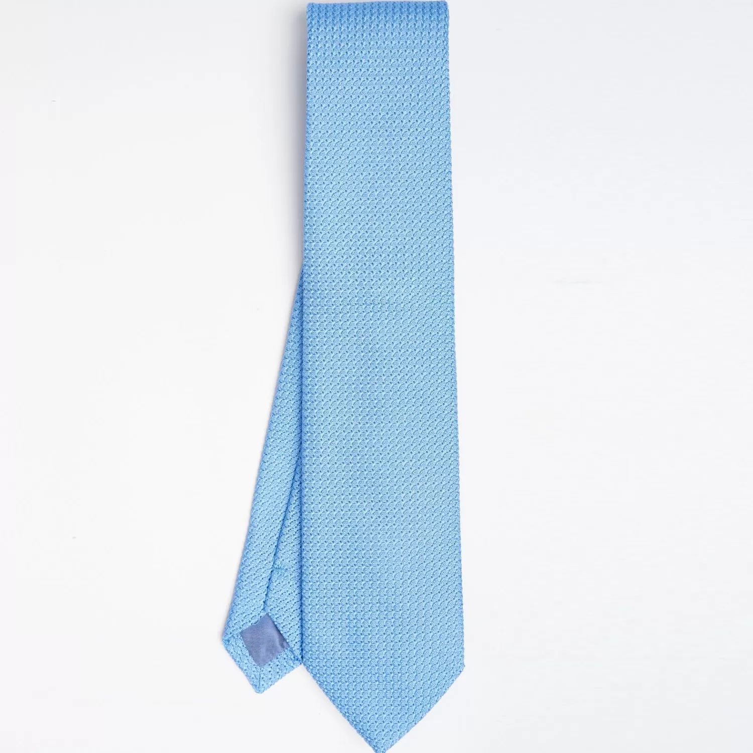 Light Blue Sartorial Granadine Silk Tie>E.Marinella Online