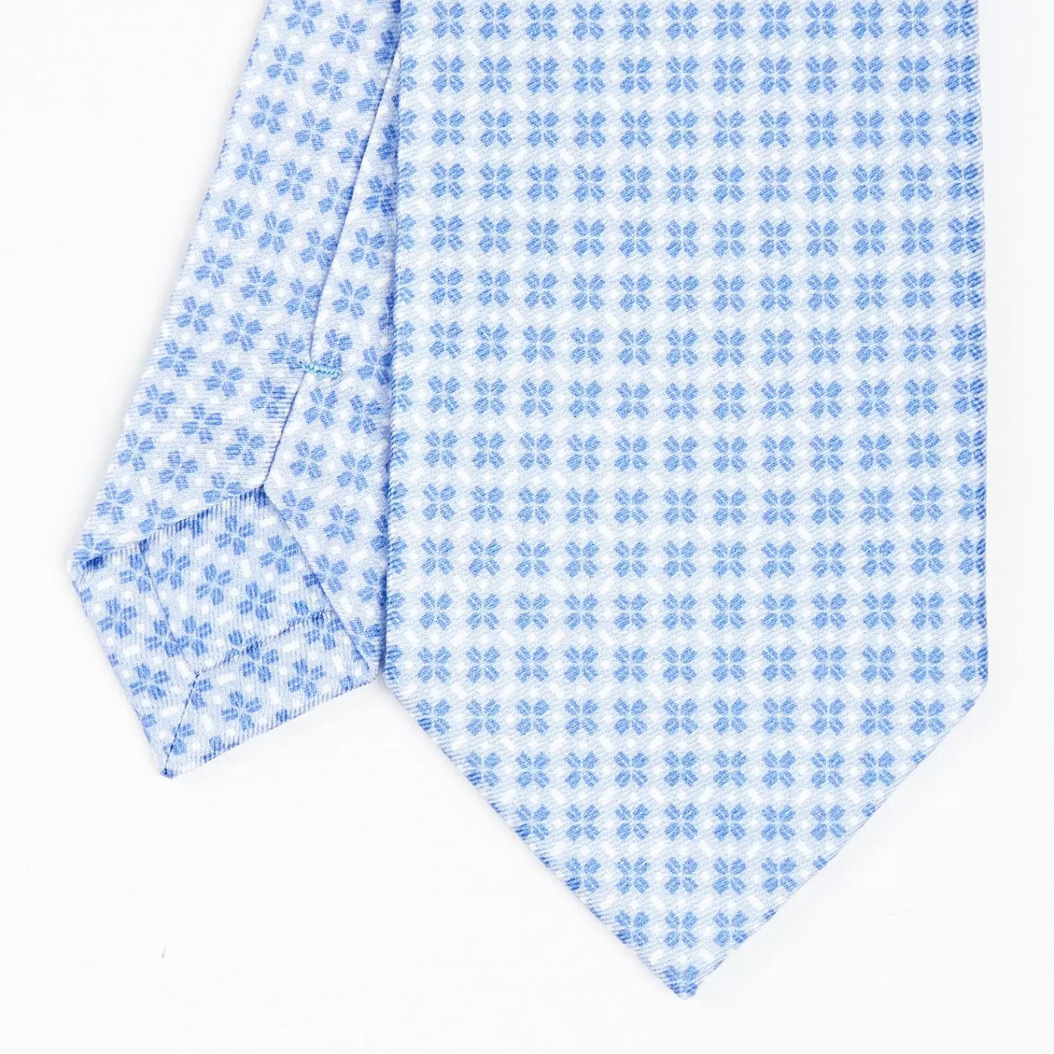 Light Blue Silk And Orange Fiber Tie>E.Marinella Outlet