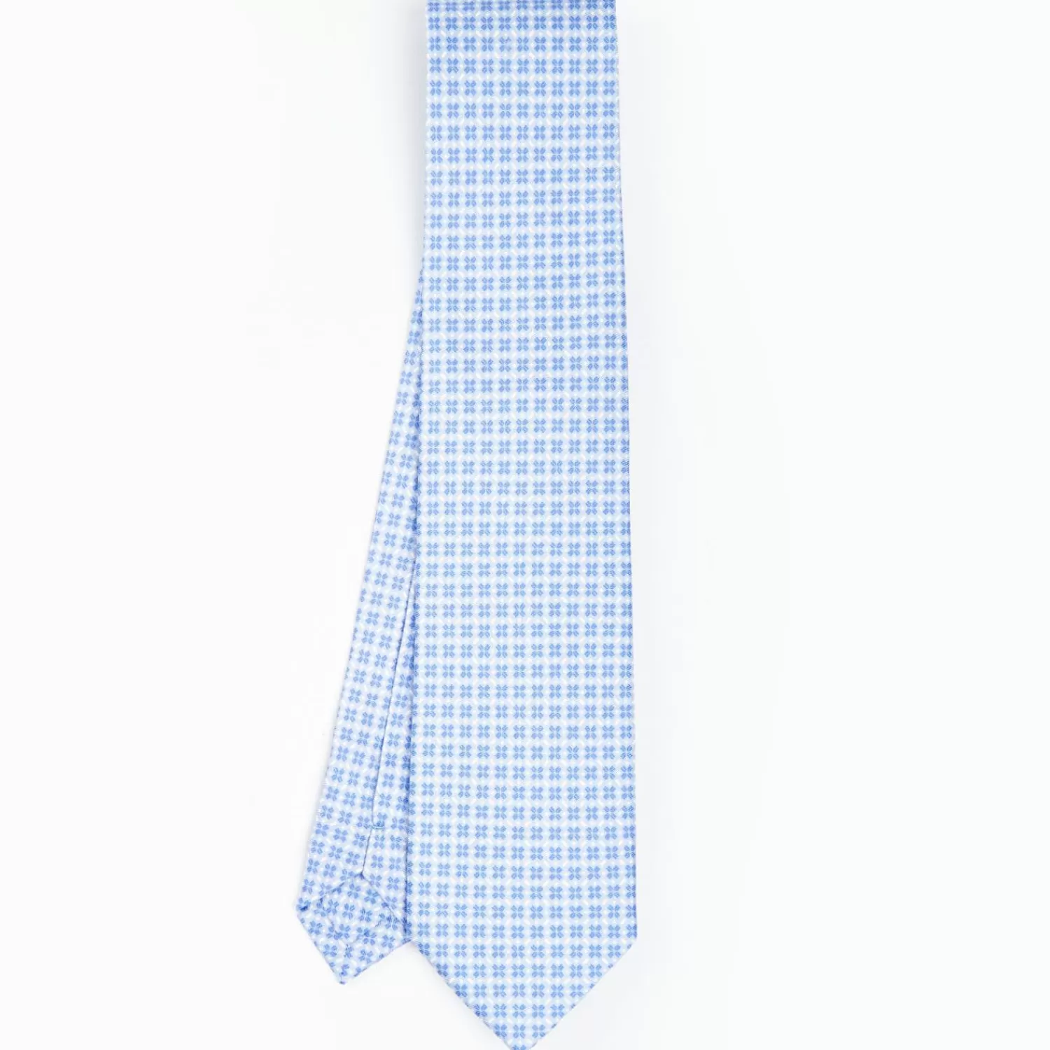 Light Blue Silk And Orange Fiber Tie>E.Marinella Outlet