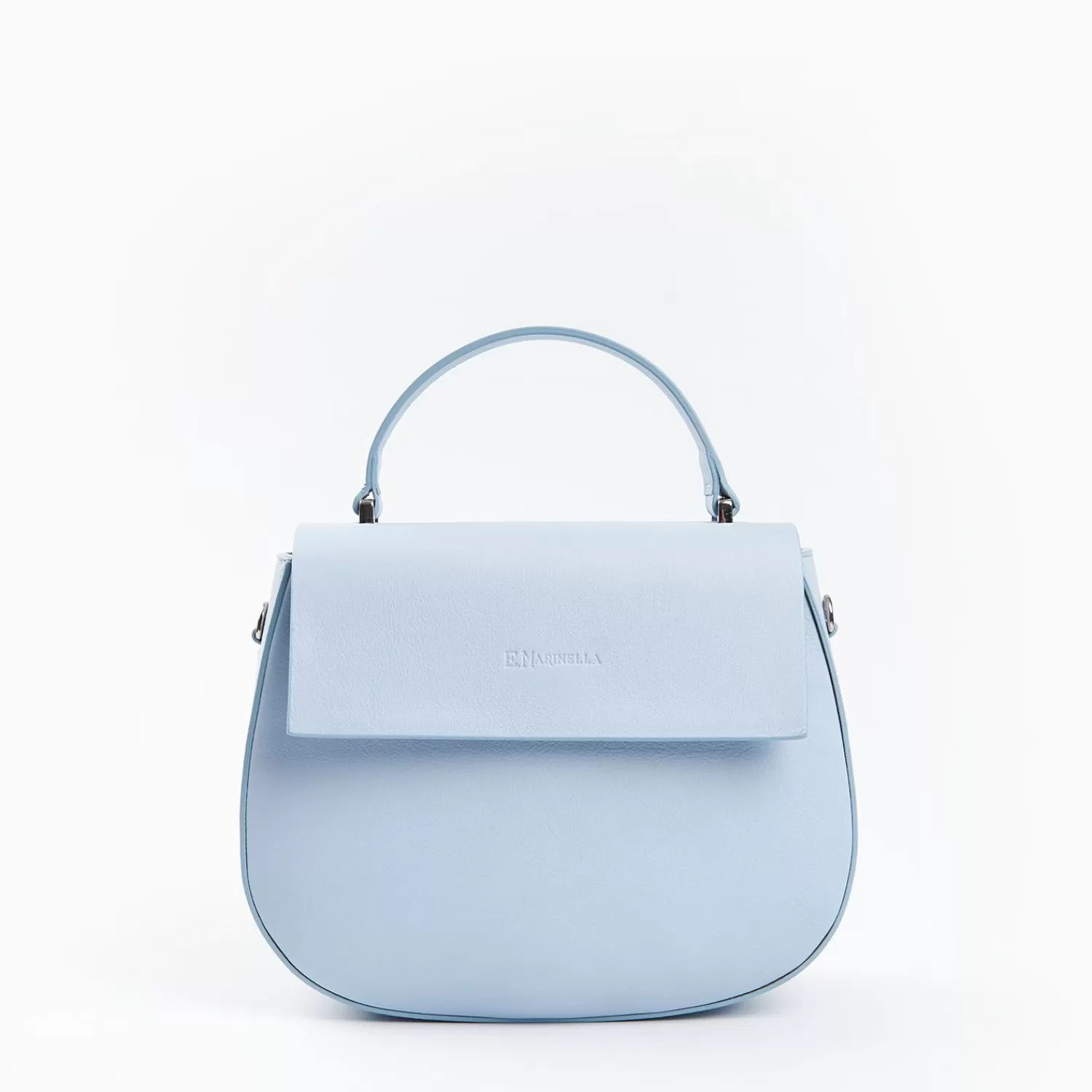 Light Blue Smooth Leather Cleo Bag>E.Marinella Best Sale