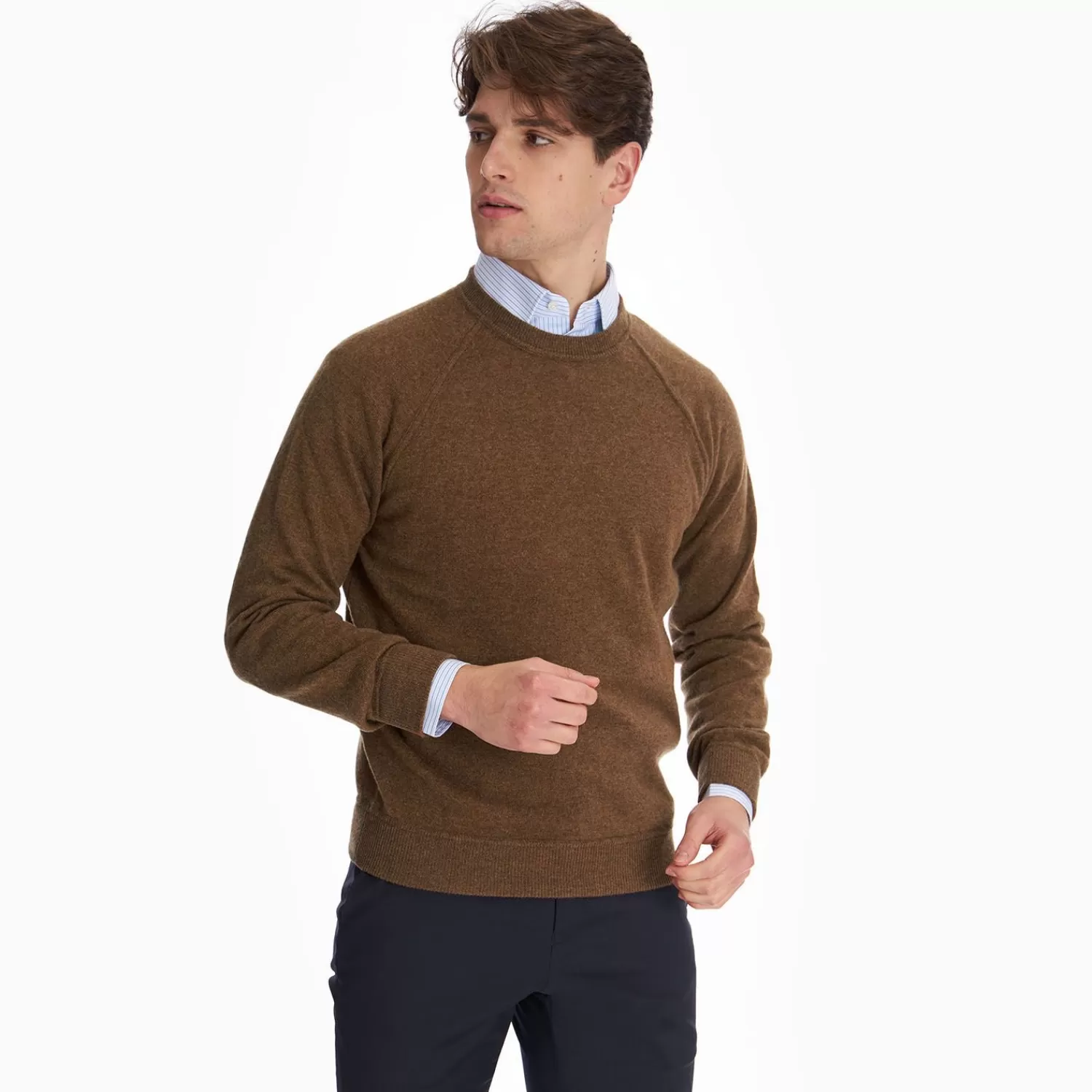 Light Brown Cashmere Sweatshirt>E.Marinella Best