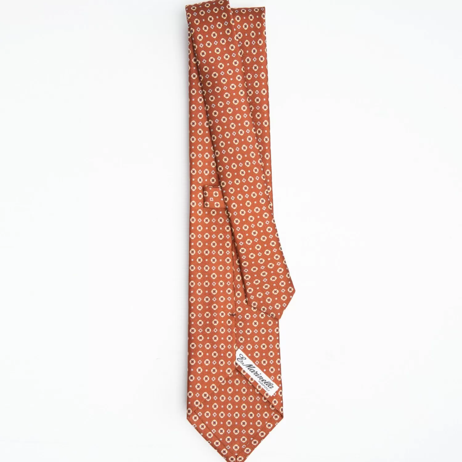 Light Brown Sartorial Classic Silk Tie Small Flower Pattern>E.Marinella Cheap