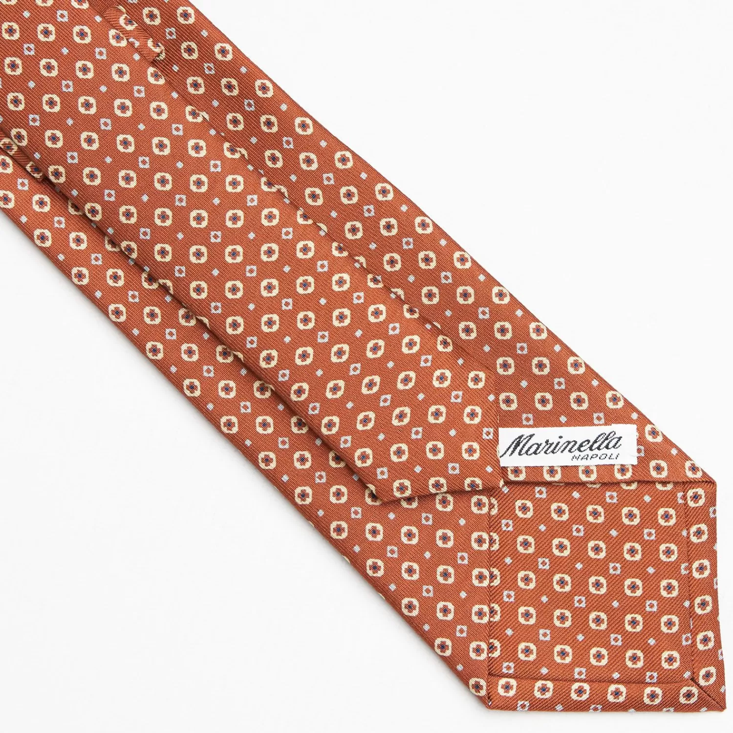Light Brown Sartorial Classic Silk Tie Small Flower Pattern>E.Marinella Cheap