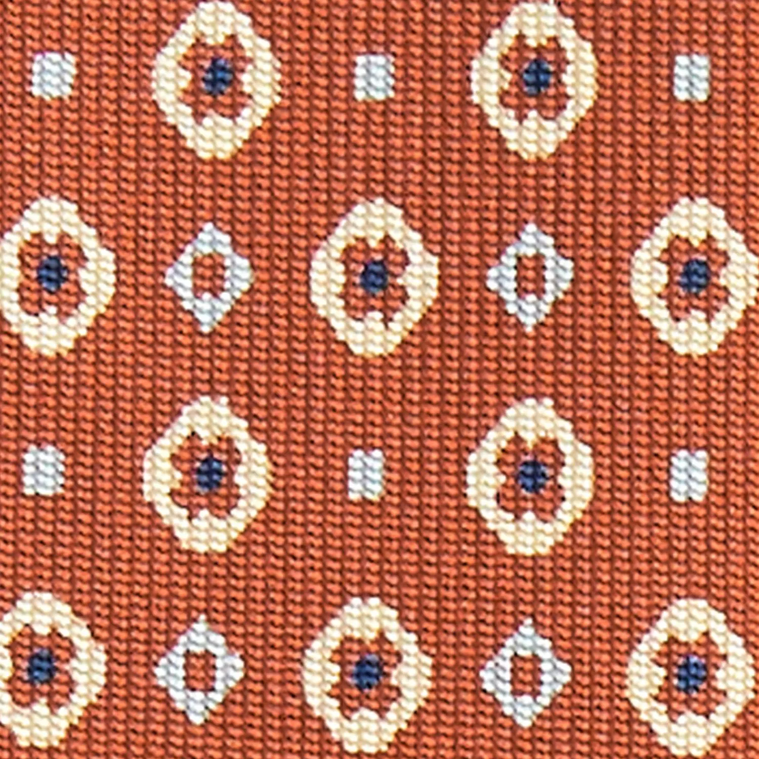 Light Brown Sartorial Classic Silk Tie Small Flower Pattern>E.Marinella Cheap