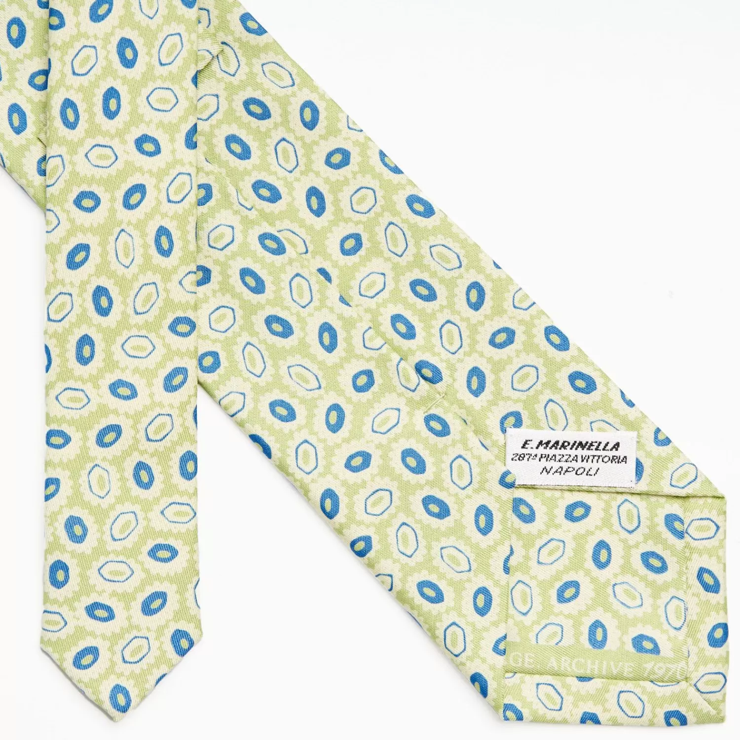 Light Green Archivio Collection Silk Tie 1970_1_04>E.Marinella Flash Sale