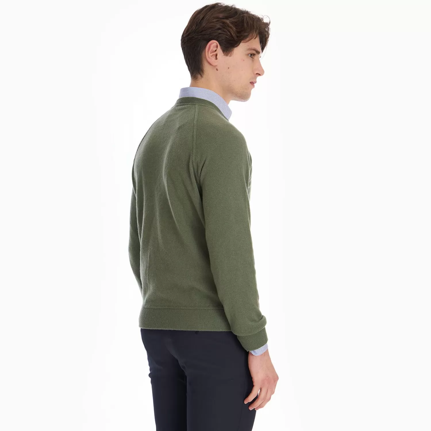 Light Green Cashmere Sweatshirt>E.Marinella Store