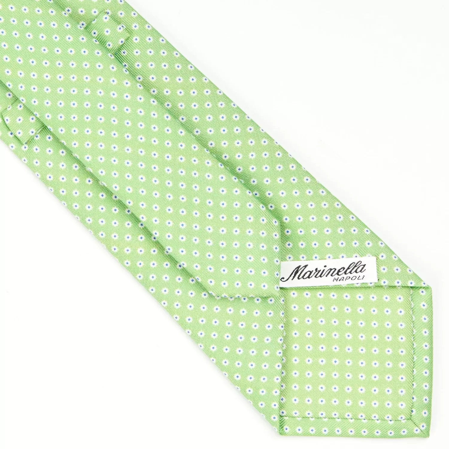 Light Green Sartorial Classic Silk Tie - Small Flower Pattern>E.Marinella Store
