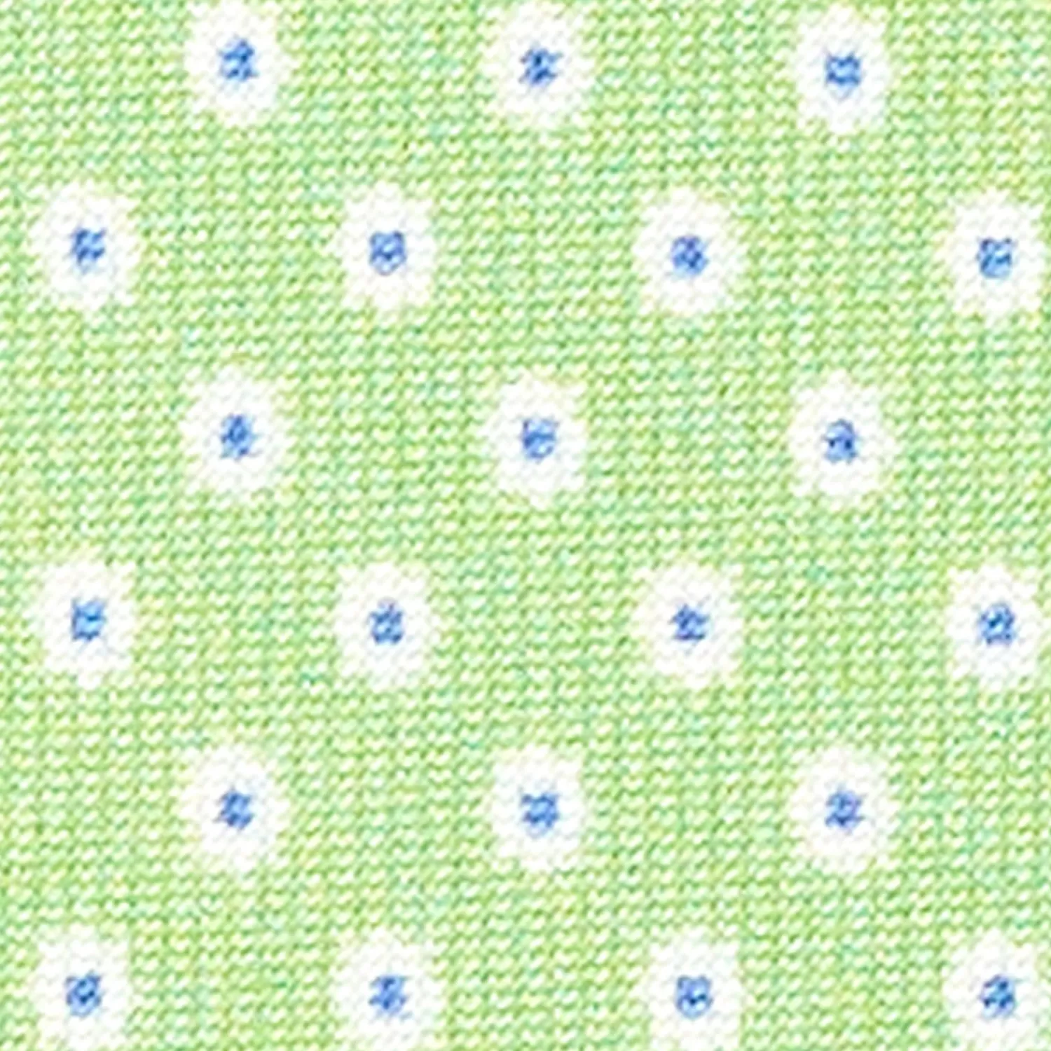 Light Green Sartorial Classic Silk Tie - Small Flower Pattern>E.Marinella Store