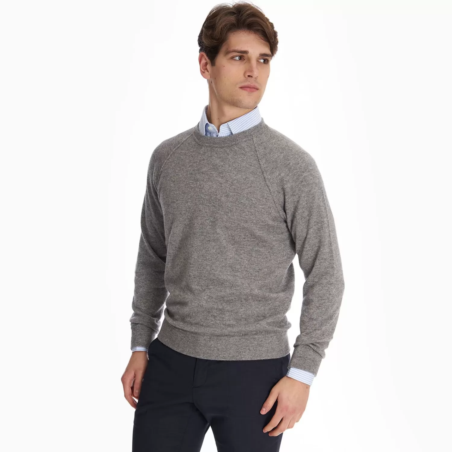 Light Grey Cashmere Sweatshirt>E.Marinella Cheap