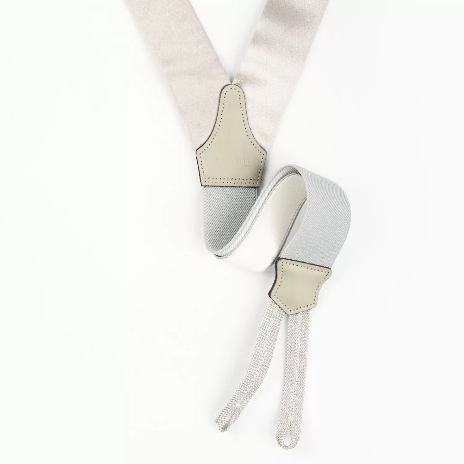 Light Grey Satin Silk Braces>E.Marinella Discount