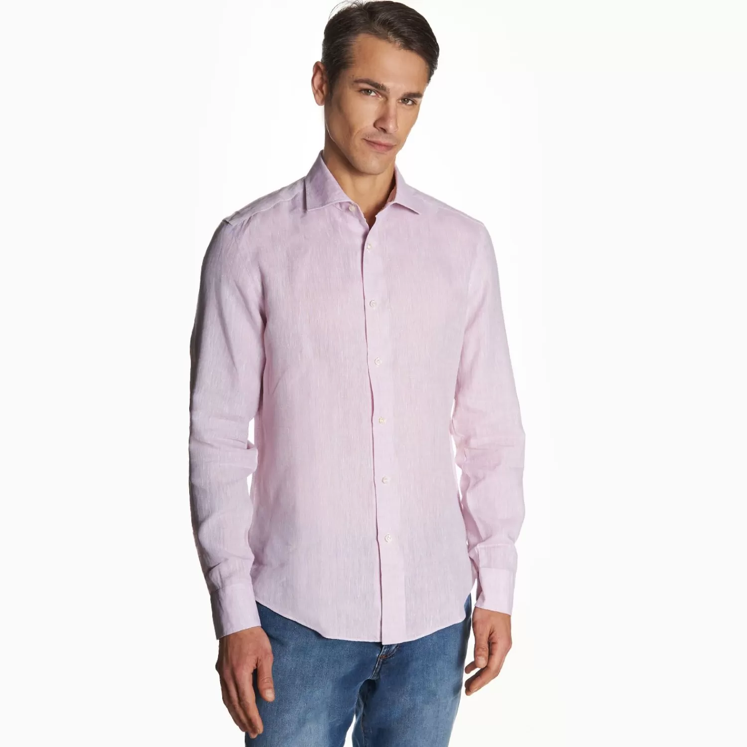 Lilac Linen Shirt>E.Marinella Outlet