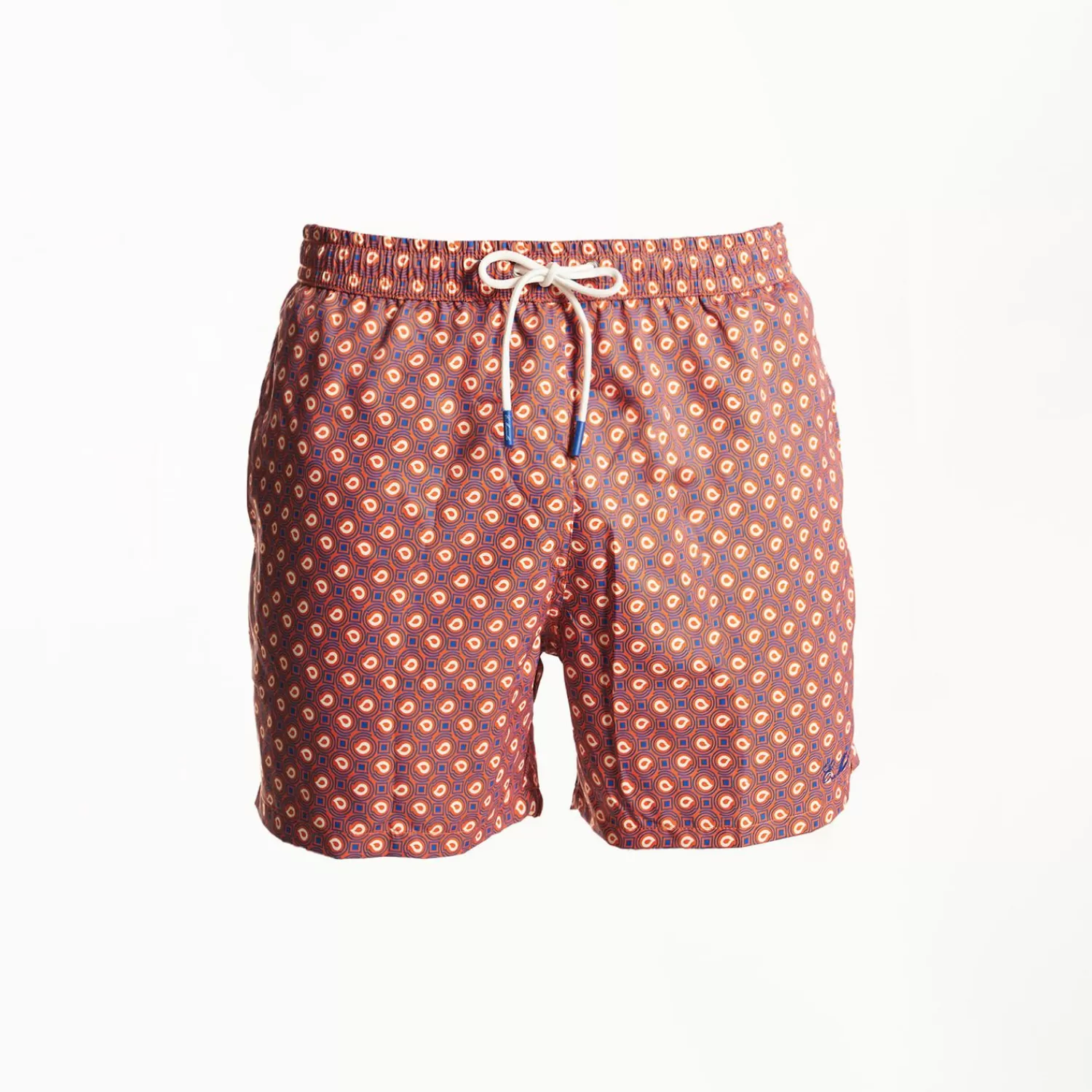 Orange Baby Swim Shorts - Paisley Pattern>E.Marinella Best