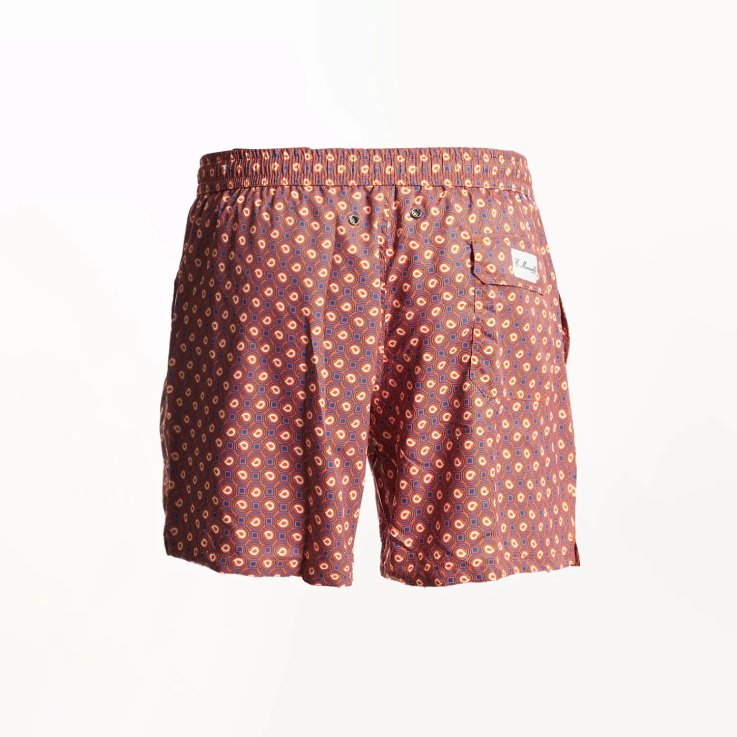 Orange Baby Swim Shorts - Paisley Pattern>E.Marinella Best