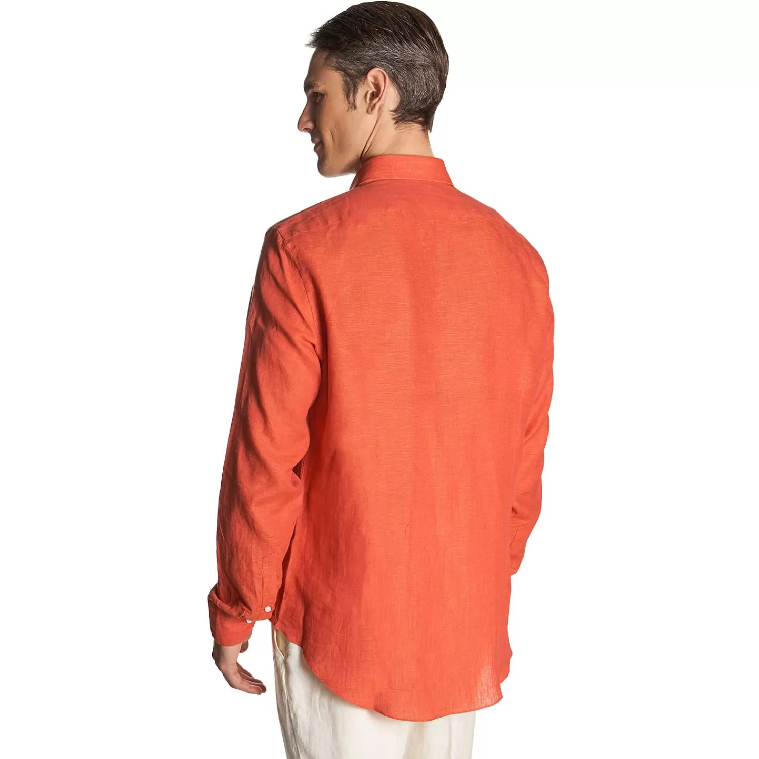 Orange Linen Shirt>E.Marinella Hot