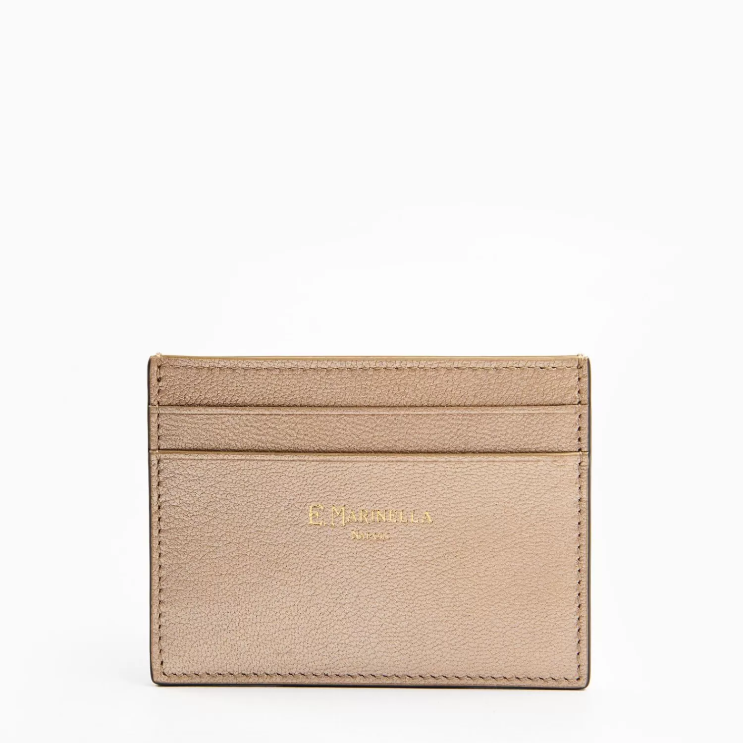 Platinum Pink Small Credit Card Holder In Soft Leather>E.Marinella Outlet