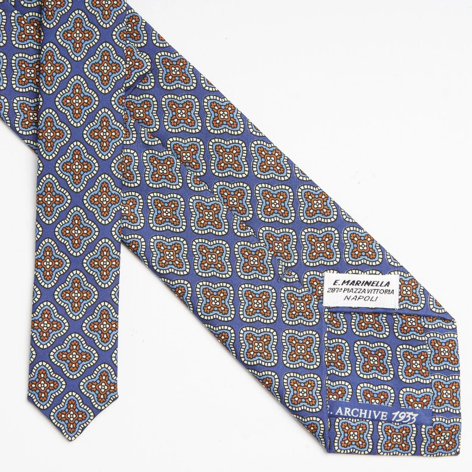 Powder Blue Archivio Collection Silk Tie 1933-1-03>E.Marinella Best