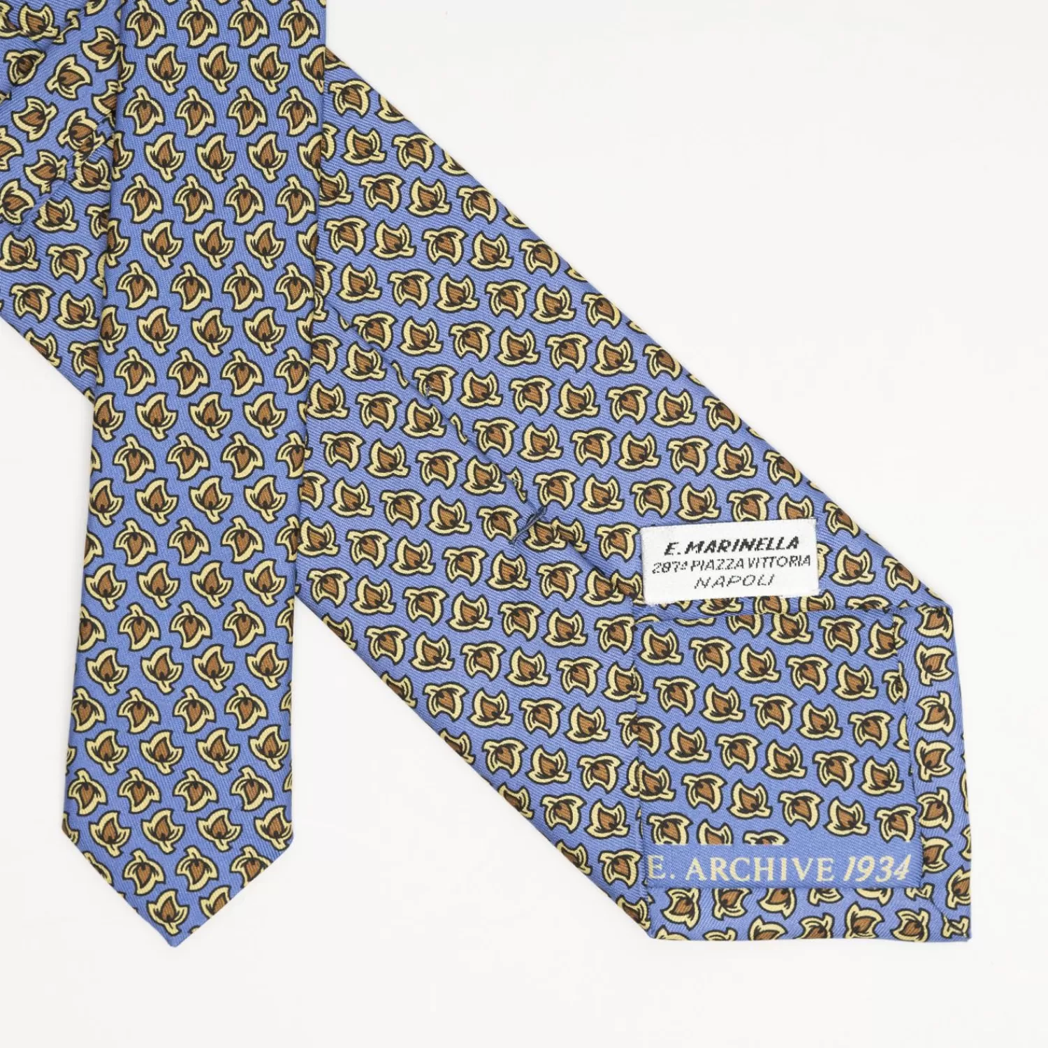 Powder Blue Archivio Collection Silk Tie 1934_03>E.Marinella Online