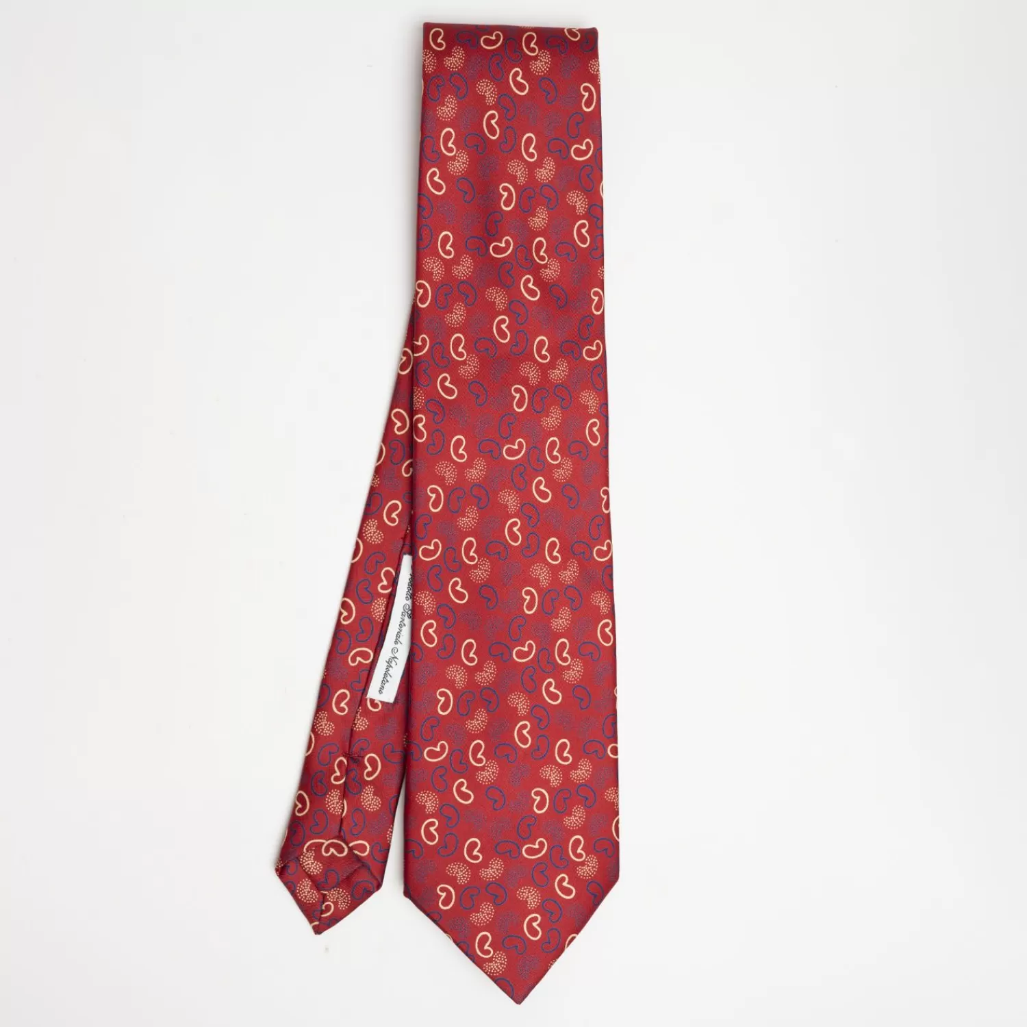 Red Archivio Collection Silk Tie 1976_02>E.Marinella Cheap