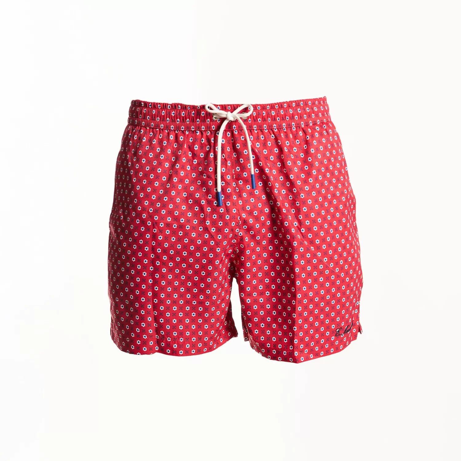 Red Baby Swim Shorts - Large Flower Pattern>E.Marinella Sale