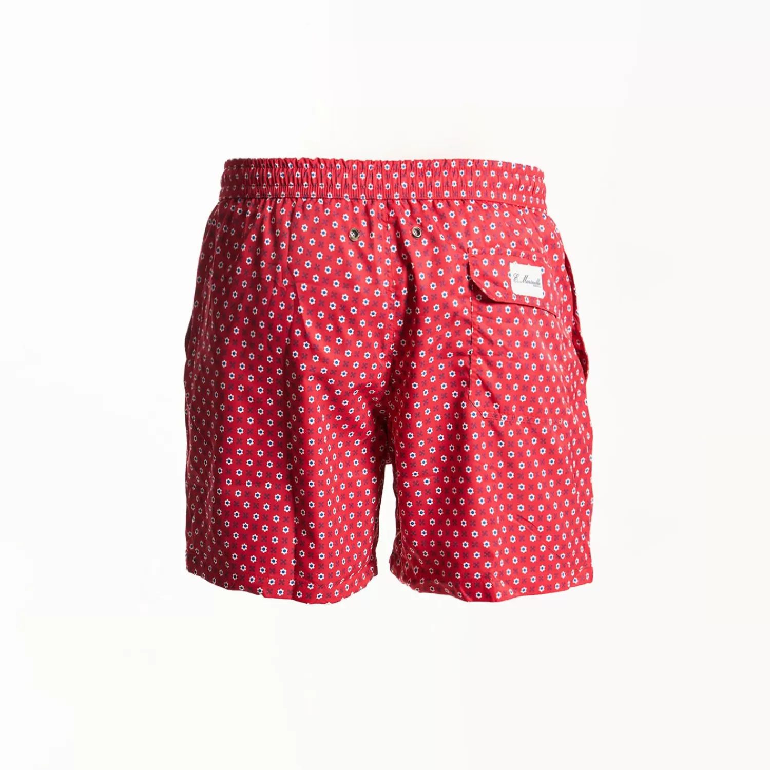 Red Baby Swim Shorts - Large Flower Pattern>E.Marinella Sale