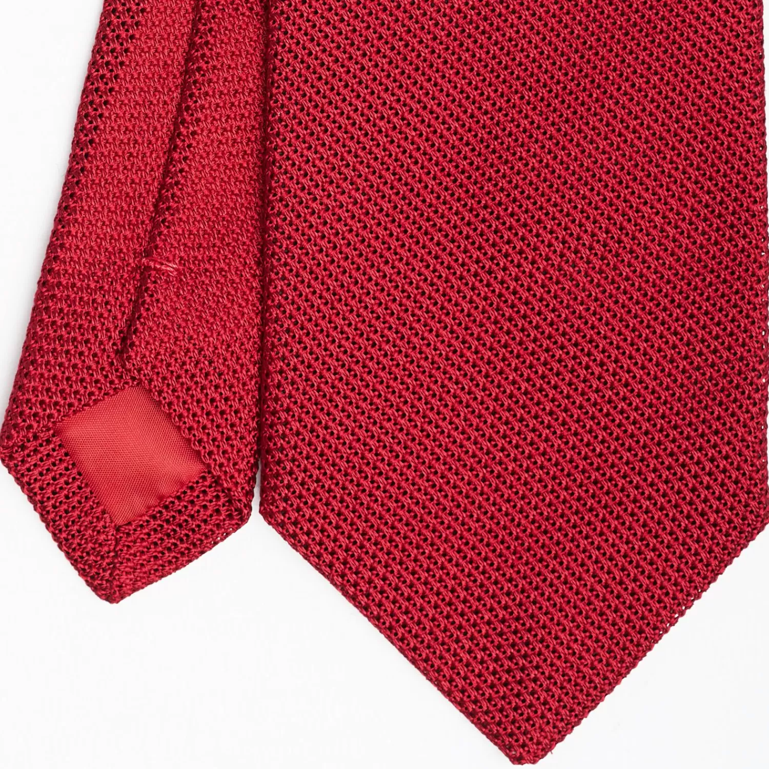 Red Sartorial Granadine Silk Tie>E.Marinella Hot