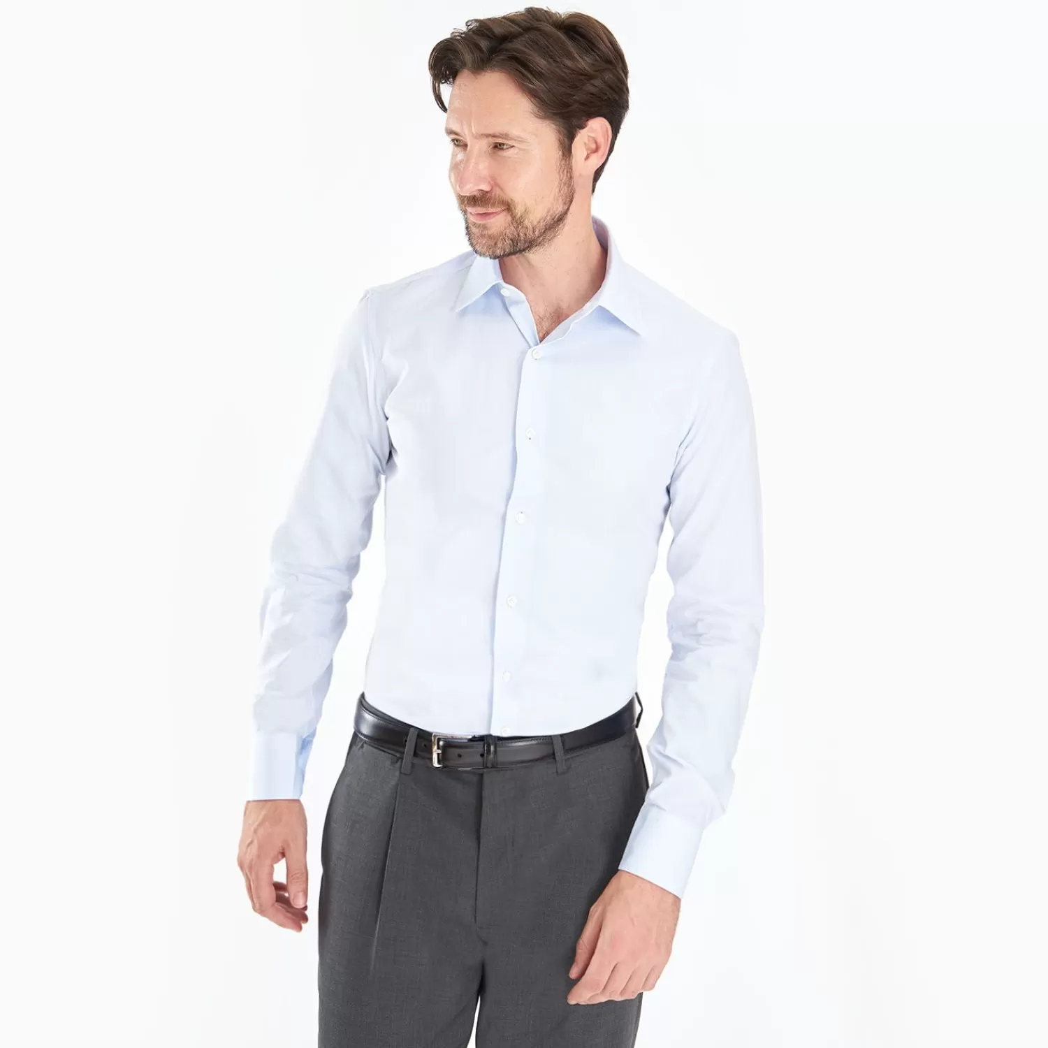 Slim Light Blue Cotton Classic Shirt>E.Marinella Online