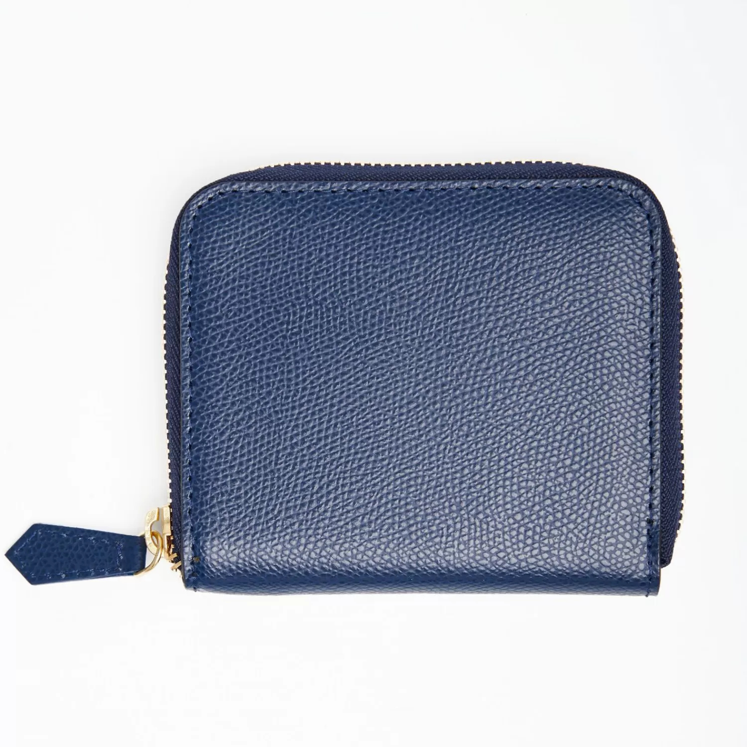 Small Dark Blue Hammered Leather Wallet>E.Marinella Cheap