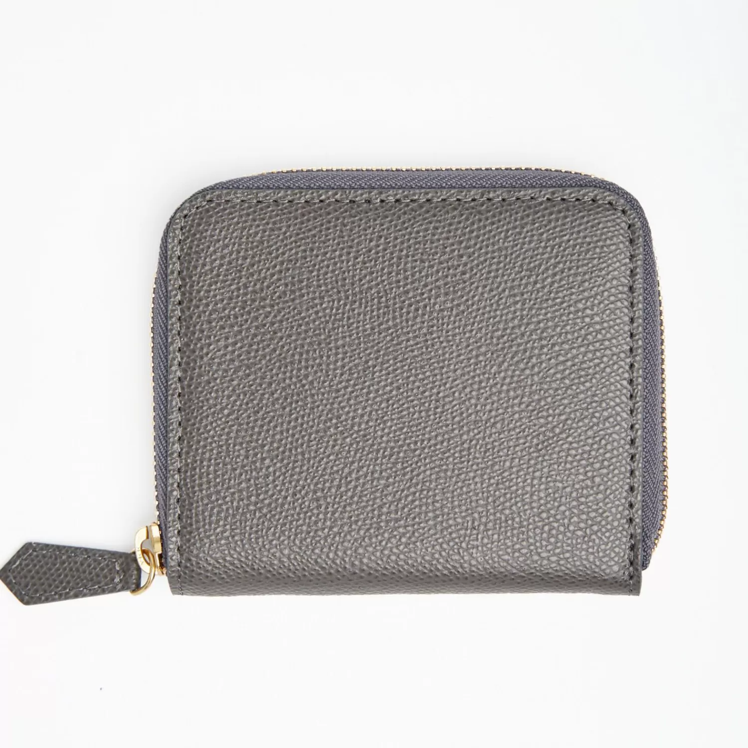 Small Grey Hammered Leather Wallet>E.Marinella Flash Sale