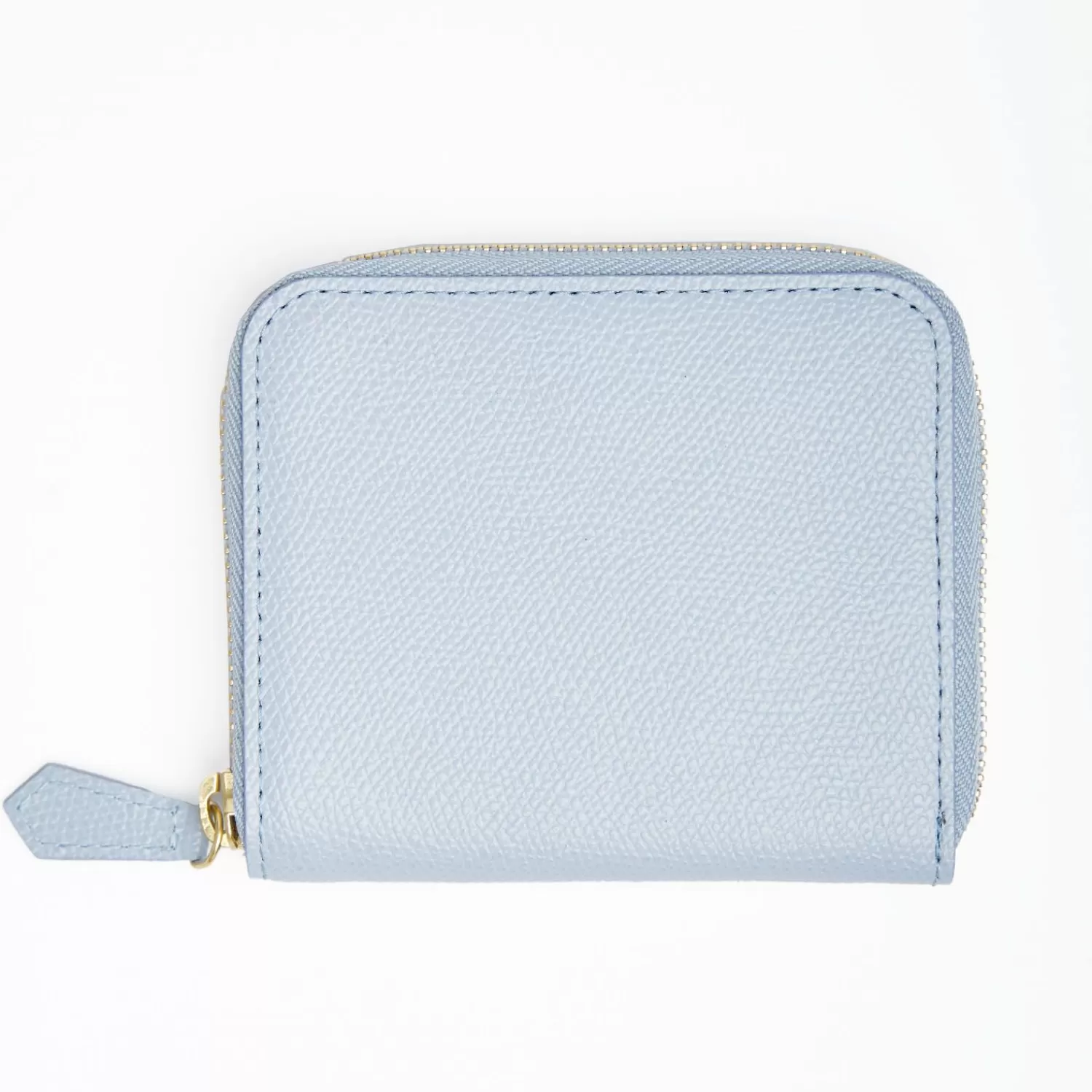 Small Light Blue Hammered Leather Wallet>E.Marinella Best