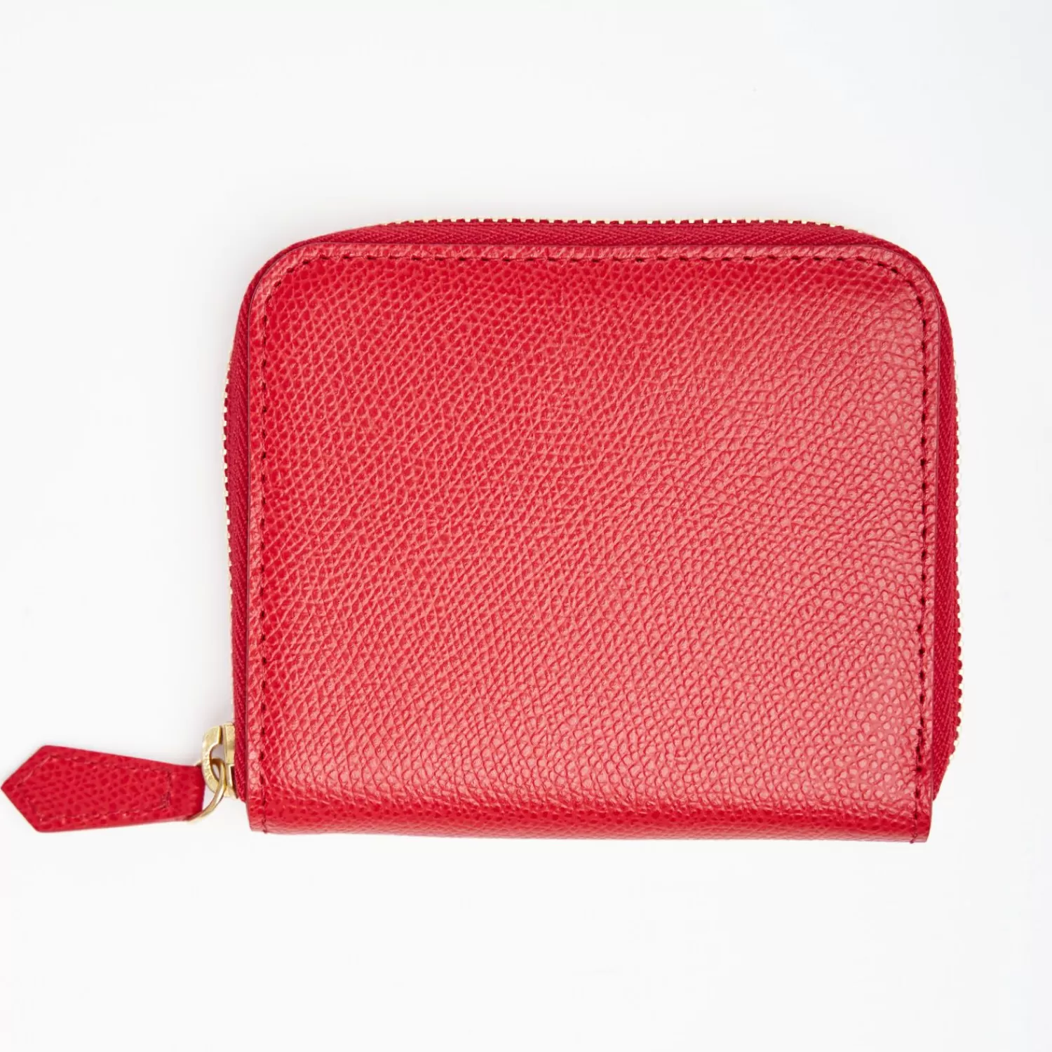 Small Red Hammered Leather Wallet>E.Marinella Best