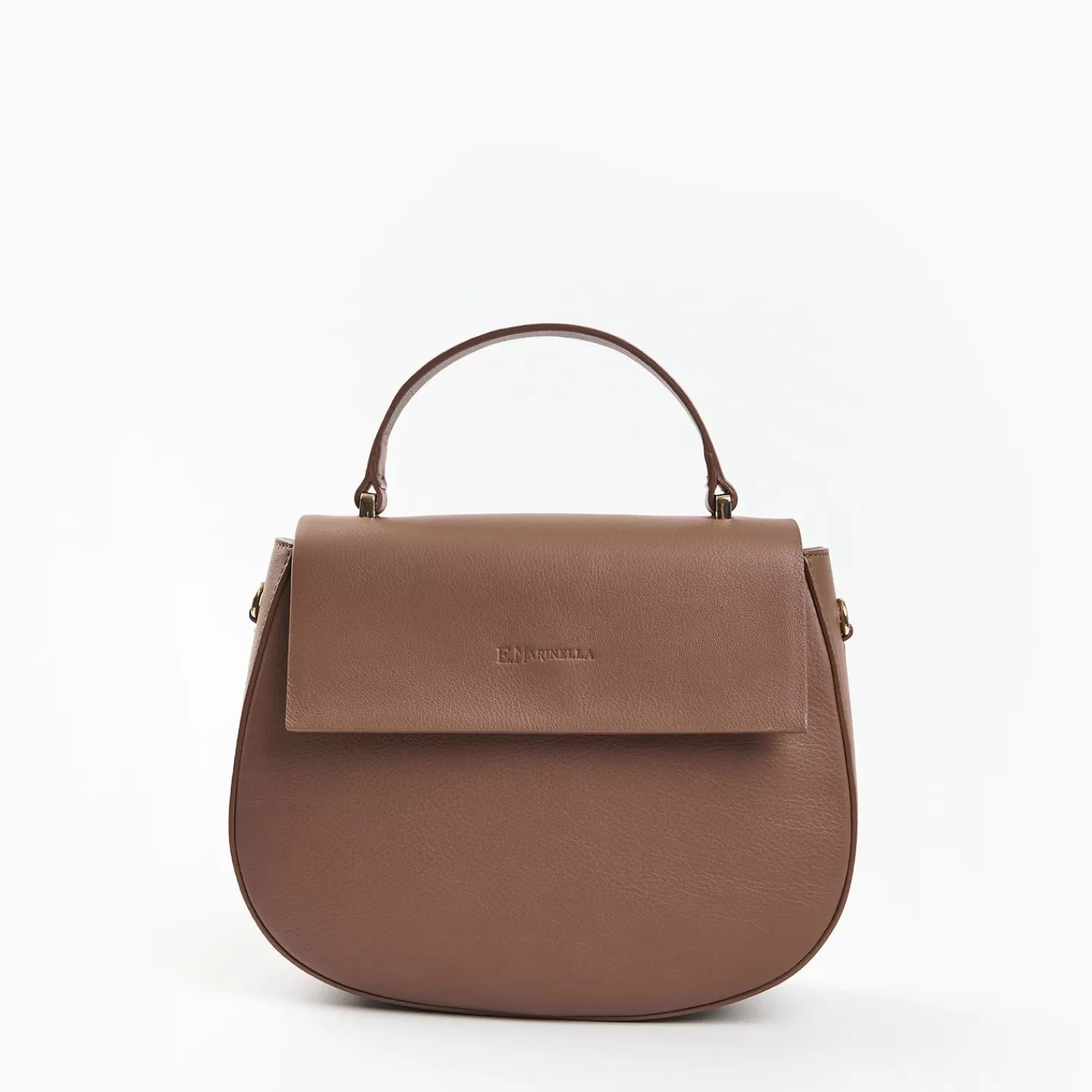 Taupe Smooth Leather Cleo Bag>E.Marinella Best Sale