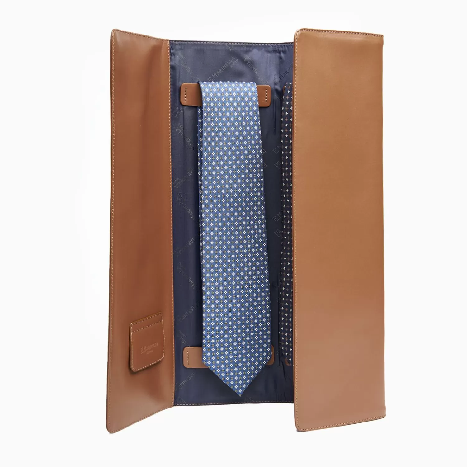 Travel Tie Holder In Leather>E.Marinella Clearance