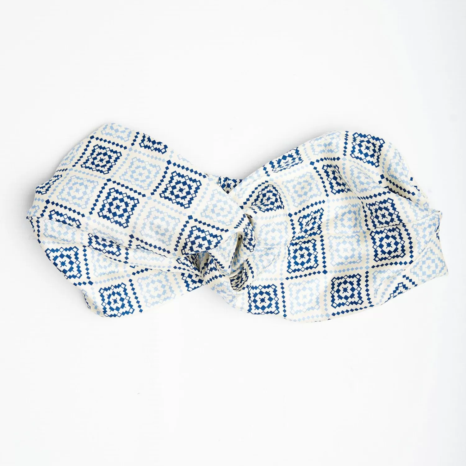 White Headscarf Twist - Archivio Pattern>E.Marinella Discount