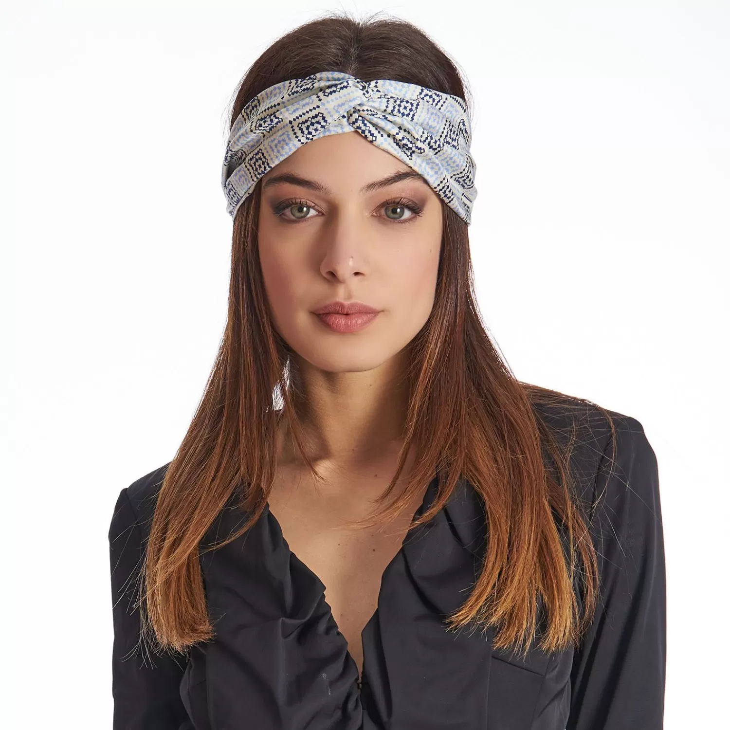 White Headscarf Twist - Archivio Pattern>E.Marinella Discount