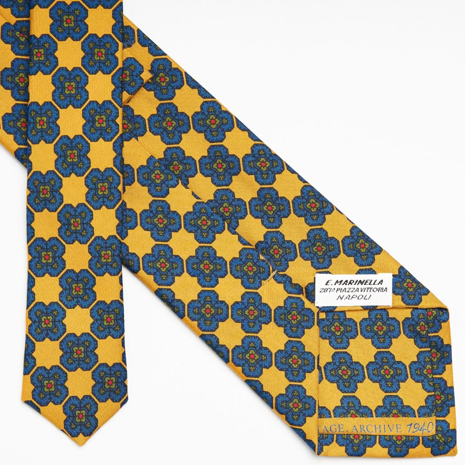 Yellow Archivio Collection Silk Tie 1940_06>E.Marinella Cheap