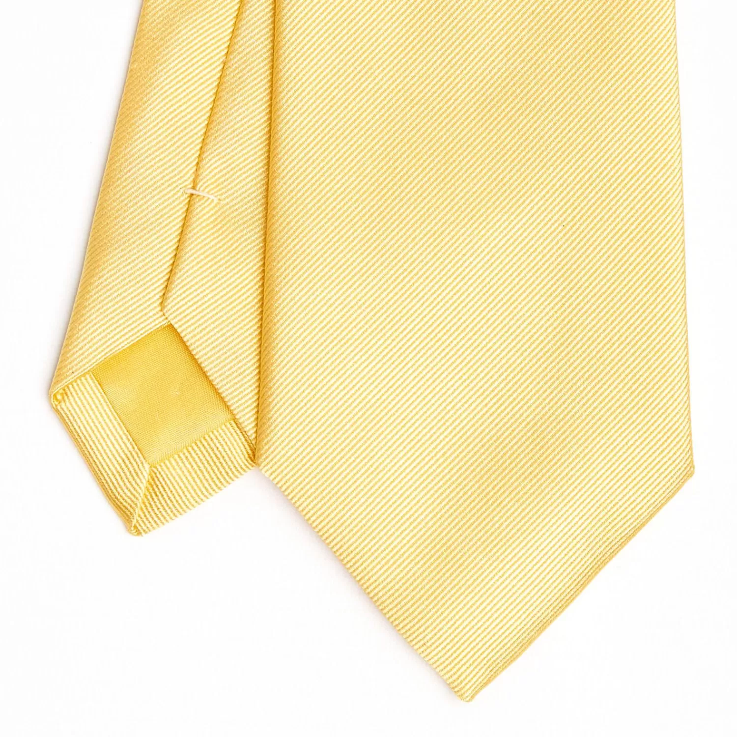 Yellow Sartorial Jacquard Silk Tie - Solid Colours>E.Marinella Hot