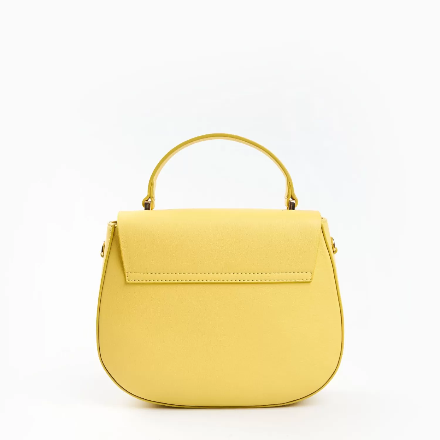 Yellow Smooth Leather Cleo Bag>E.Marinella New